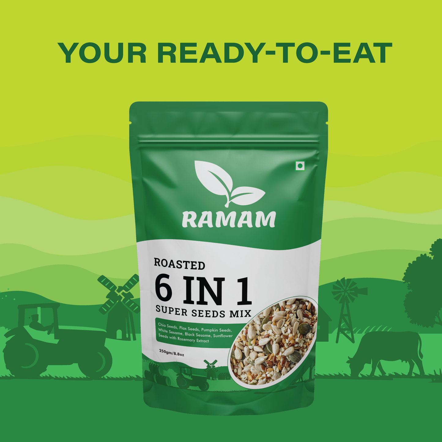 Roasted 6-in-1 Super Seeds Mix 250g