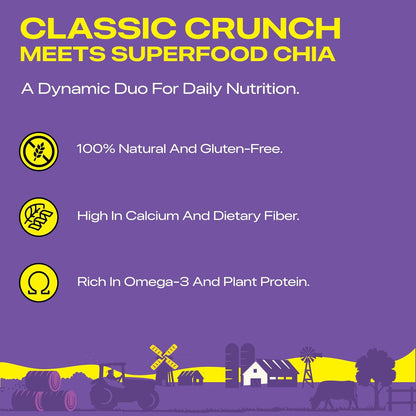 Ramam Nutriboost Premium 7 in 1 Trail Mix 200g & Chia Seeds 500g