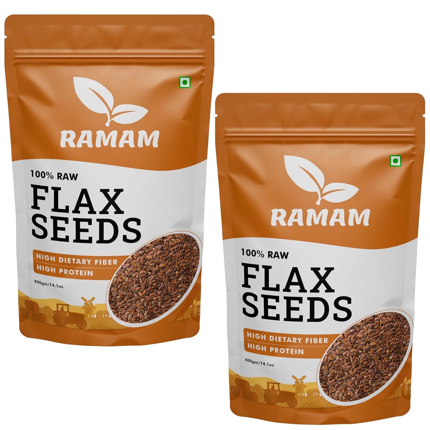 Flax Seeds 400g (Pack of 2)