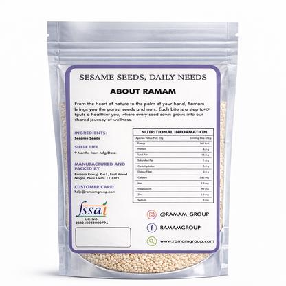 Ramam Roasted White Sesame Seeds 200g
