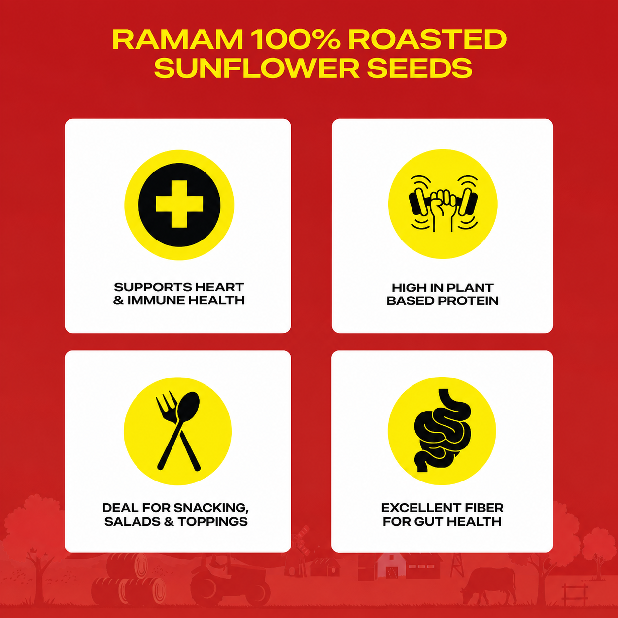 Ramam Roasted Sunflower Seed Kernels - 300g