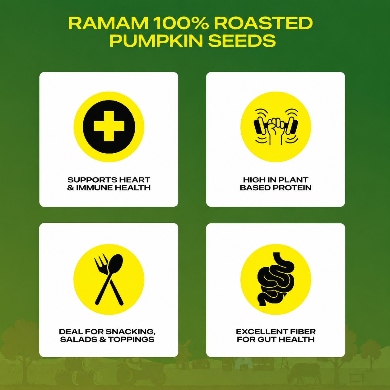 Ramam Roasted Pumpkin seeds 400g - (200g*2)