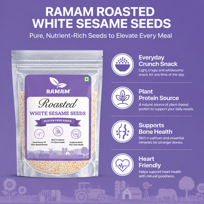 Ramam Roasted White Sesame Seeds 150g