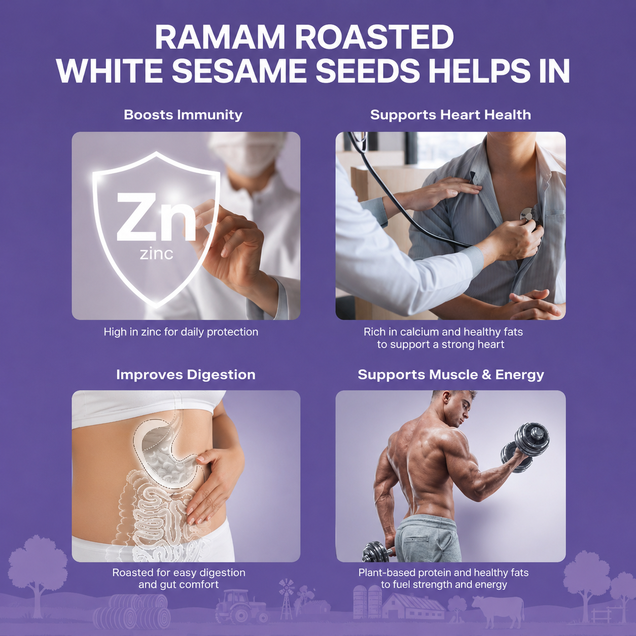 Ramam Roasted White Sesame Seeds 150g