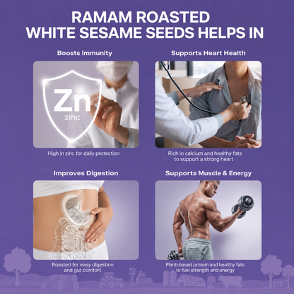 Ramam Roasted White Sesame Seeds 400g - ( 200g*2)