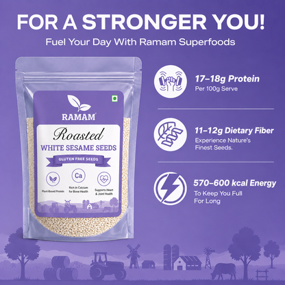 Ramam Roasted White Sesame Seeds 150g