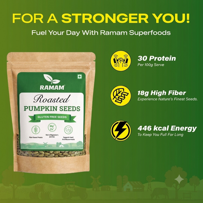 Ramam Roasted Pumpkin seeds 400g - (200g*2)