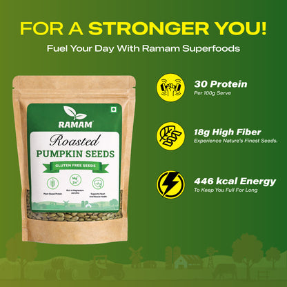 Ramam Roasted Pumpkin seeds 200g