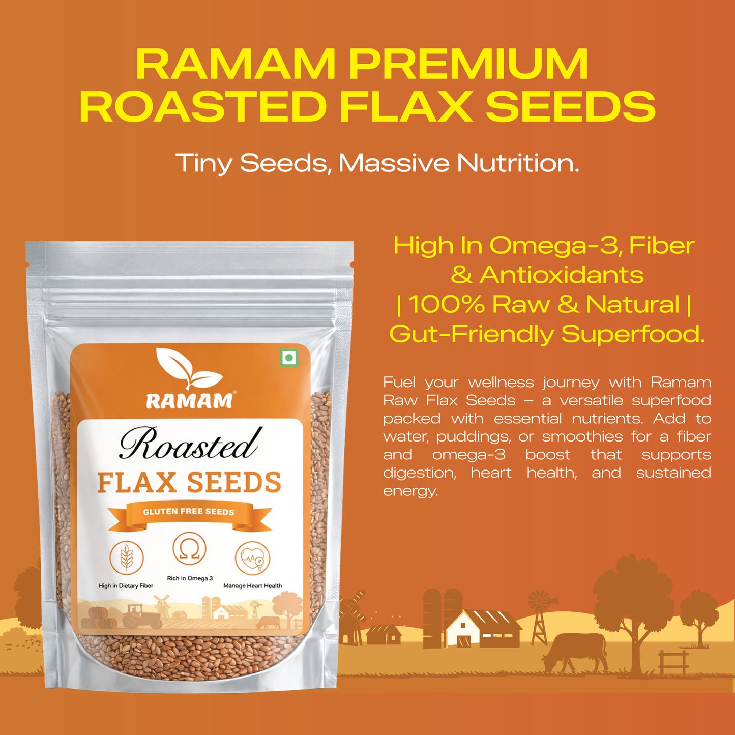 Ramam Roasted Flax Seeds 150g